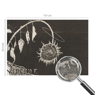 Vlies-Fototapete nach Maß Nostalgische Sonnenblume