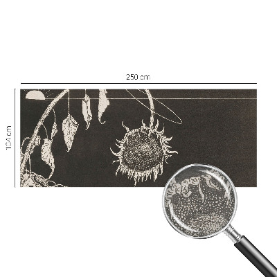 Vlies-Fototapete nach Maß mit nostalgischem Sonnenblumenmotiv