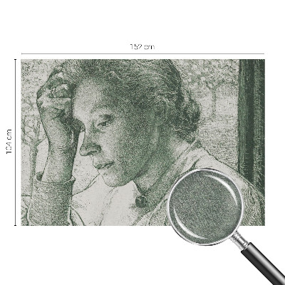 Fototapete aus Vlies mit dem Motiv einer nachdenklichen Frau