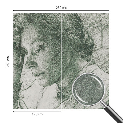 Fototapete aus Vlies mit dem Motiv einer nachdenklichen Frau