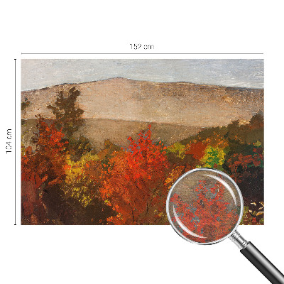 Vliestapete fürs Wohnzimmer mit herbstlichem Panorama