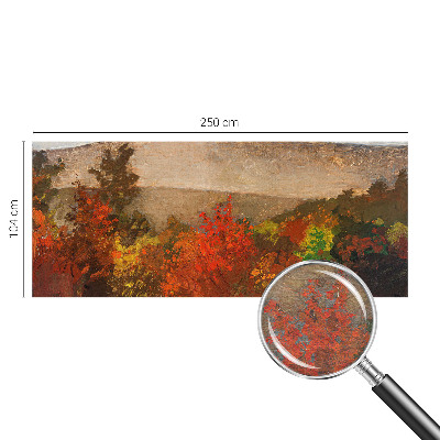 Vliestapete fürs Wohnzimmer mit herbstlichem Panorama