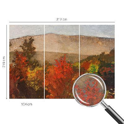 Vliestapete fürs Wohnzimmer mit herbstlichem Panorama