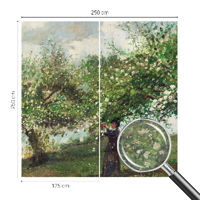 Bedruckte Vlies-Fototapete mit einer Frühlingsszene