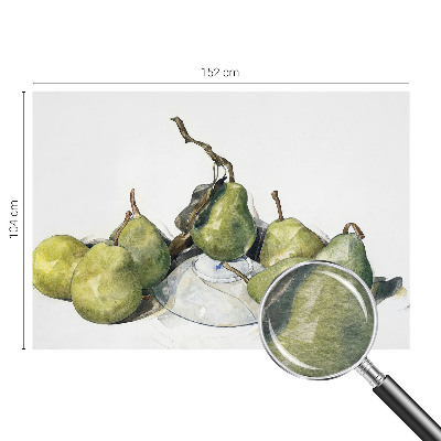 Bildtapete mit Aquarell-Birnenmotiv