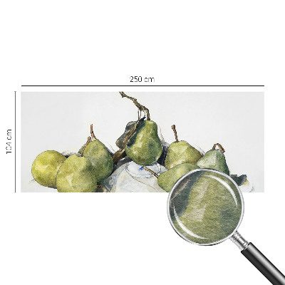 Bildtapete mit Aquarell-Birnenmotiv