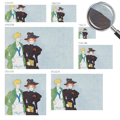 Fototapete nach Maß Retro-Stil