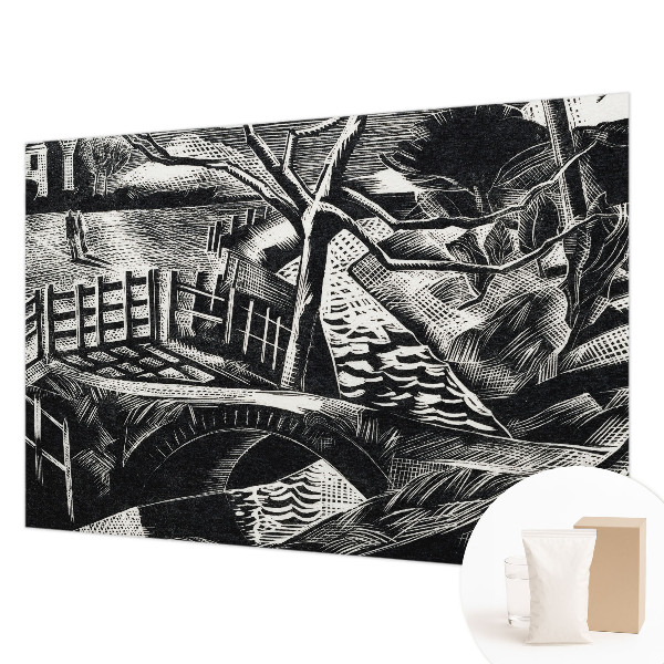 Dekorative Wand-Fototapete mit Motiv einer Architekturlandschaft