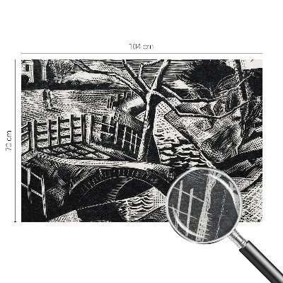 Dekorative Wand-Fototapete mit Motiv einer Architekturlandschaft