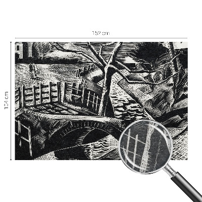 Dekorative Wand-Fototapete mit Motiv einer Architekturlandschaft