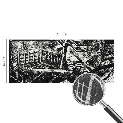 Dekorative Wand-Fototapete mit Motiv einer Architekturlandschaft