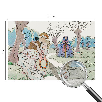 Wandtapete Romantische Szene