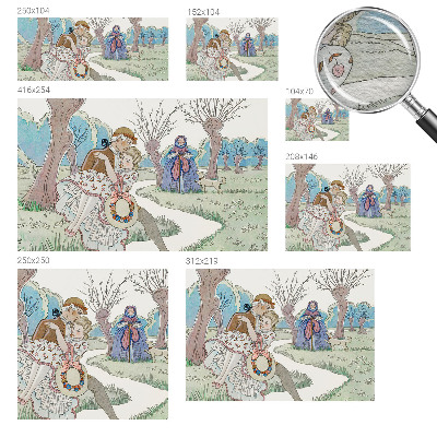 Wandtapete Romantische Szene