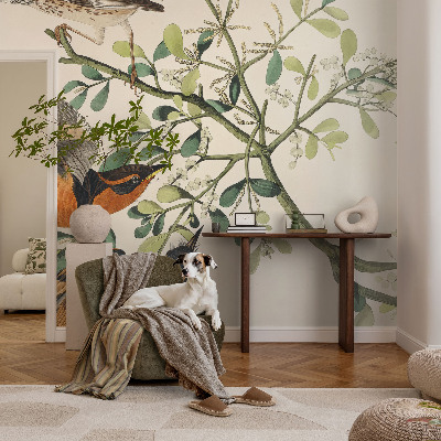 Fototapete aus Vlies Bunte Vögel