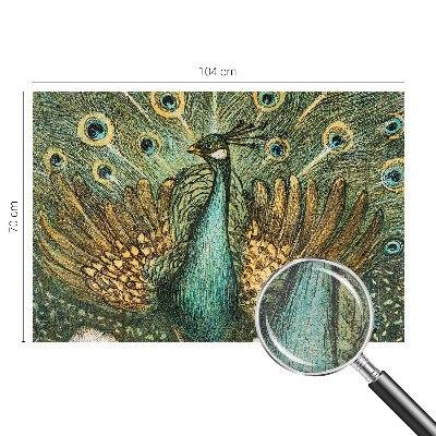 Vlies-Fototapete nach Maß Majestätischer Pfau