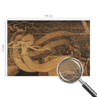 Vlies-Fototapete fürs Wohnzimmer mit surrealistischen Charakteren
