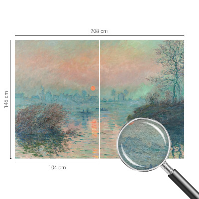 Vlies-Fototapete fürs Schlafzimmer mit einer atmosphärischen Dämmerungslandschaft