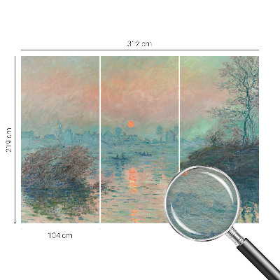 Vlies-Fototapete fürs Schlafzimmer mit einer atmosphärischen Dämmerungslandschaft