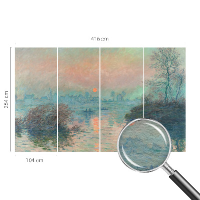Vlies-Fototapete fürs Schlafzimmer mit einer atmosphärischen Dämmerungslandschaft