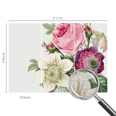 Vliestapete fürs Schlafzimmer Blumenstrauß