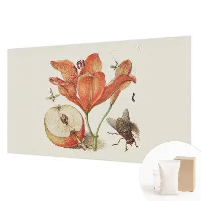Bedruckte Vlies-Fototapete mit botanischer Illustration