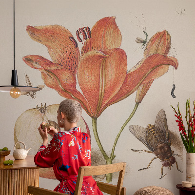 Bedruckte Vlies-Fototapete Botanische Illustration