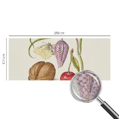 Moderne Vlies-Fototapete mit Motiv der Schmetterlingspflanze