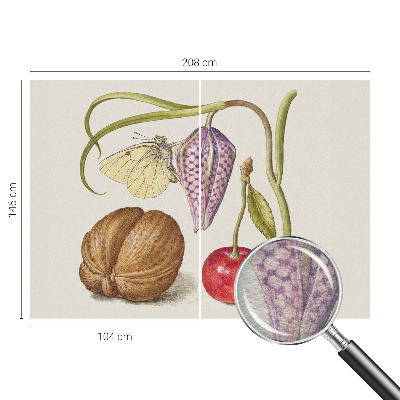 Moderne Vlies-Fototapete Schmetterlingspflanze