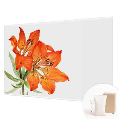Motivtapete mit orangefarbenen Lilienmotiv