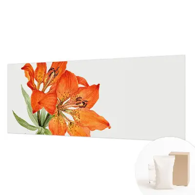 Motivtapete mit orangefarbenen Lilienmotiv