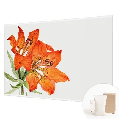 Motivtapete mit orangefarbenen Lilienmotiv