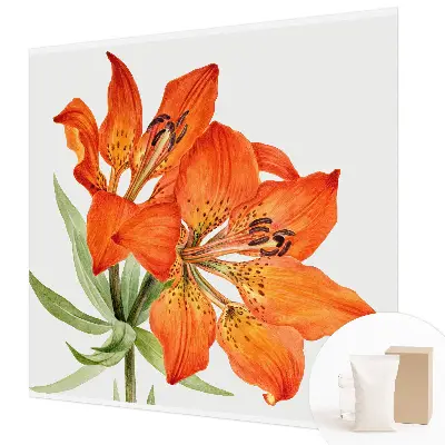 Motivtapete mit orangefarbenen Lilienmotiv