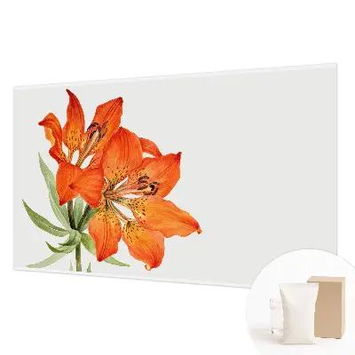 Motivtapete mit orangefarbenen Lilienmotiv