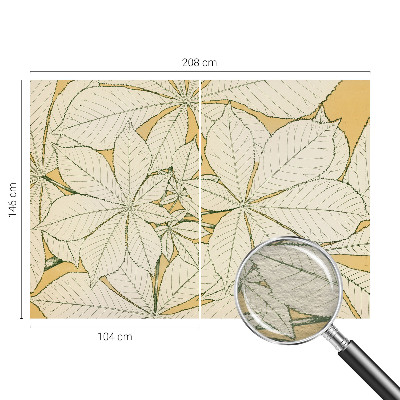 Fototapete nach Maß Kastanienblätter