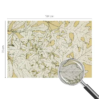 Wand-Fototapete mit Motiv aus Baumblättern
