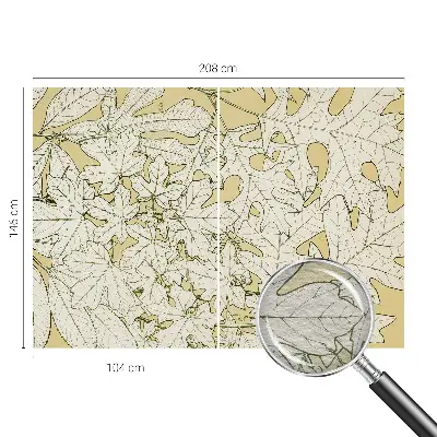 Wand-Fototapete mit Motiv aus Baumblättern