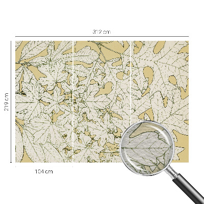 Wand-Fototapete Baumblätter