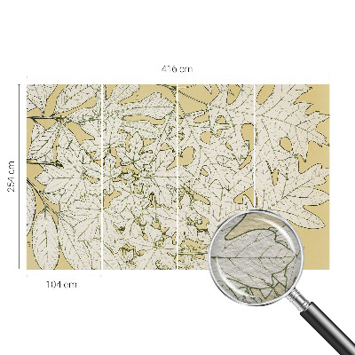 Wand-Fototapete Baumblätter