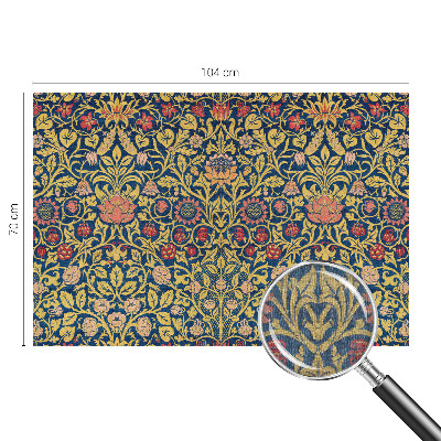 Dekorative Wand-Fototapete mit Blumenmuster