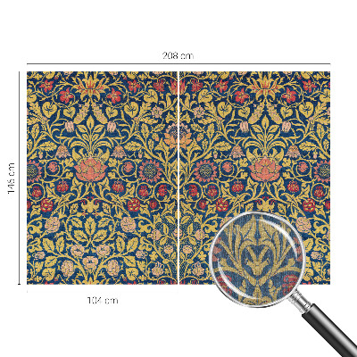 Dekorative Wand-Fototapete mit Blumenmuster