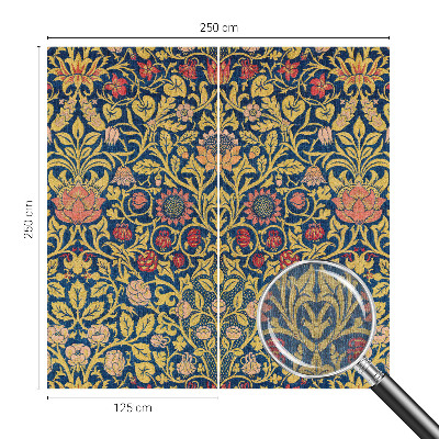 Dekorative Wand-Fototapete mit Blumenmuster