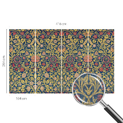 Dekorative Wand-Fototapete mit Blumenmuster