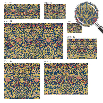 Dekorative Wand-Fototapete mit Blumenmuster