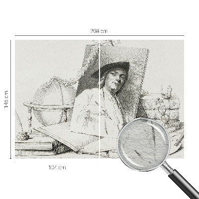 Vlies-Fototapete mit künstlerischem Porträtmotiv