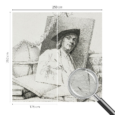 Vlies-Fototapete mit künstlerischem Porträtmotiv