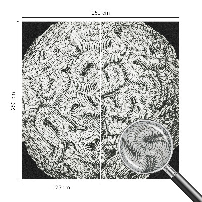 Wandtapete Kugelstruktur