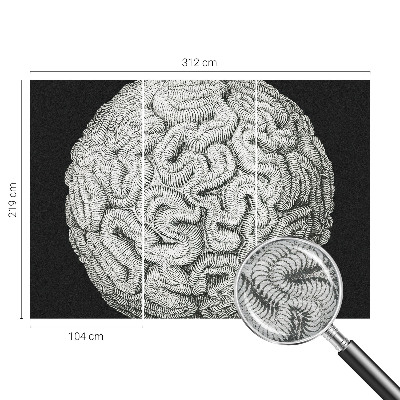 Wandtapete Kugelstruktur