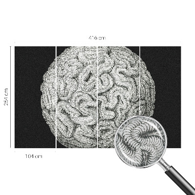 Wandtapete Kugelstruktur