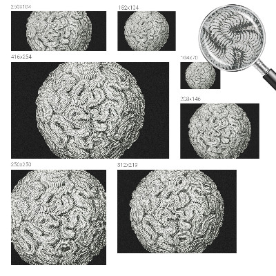 Wandtapete Kugelstruktur