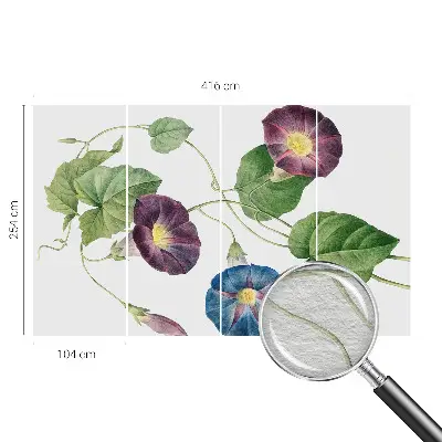 Fototapete aus Vlies mit floralem Motiv in elegantem Design